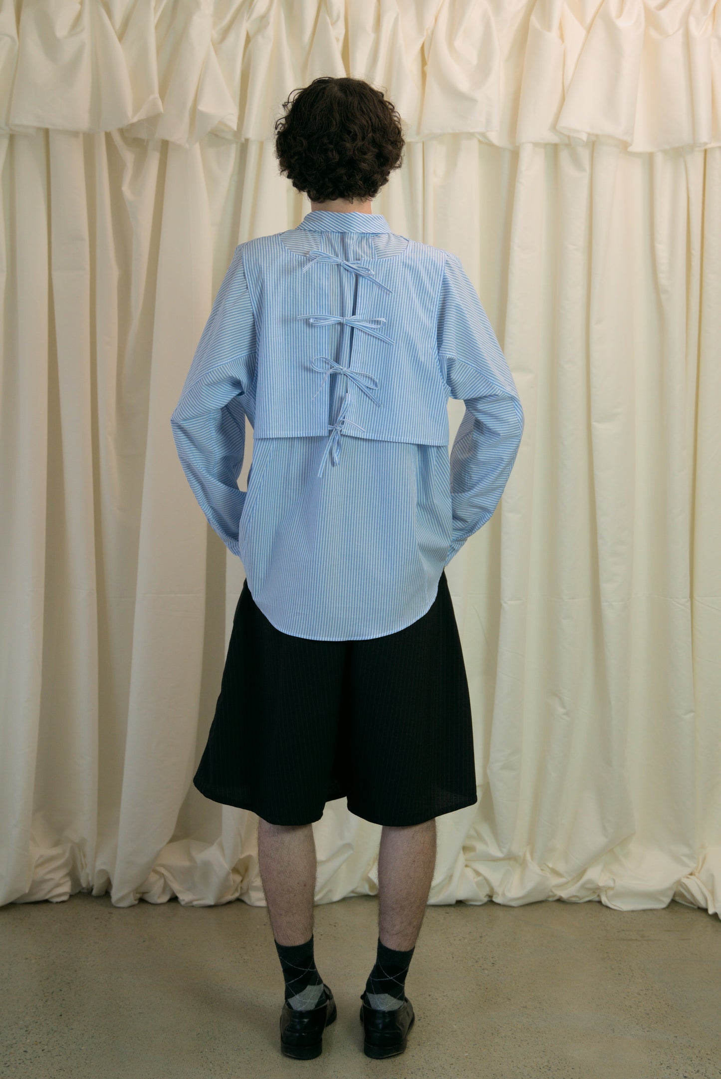 The Staple Shirt - Blue Stripe - AKA x MERCURY