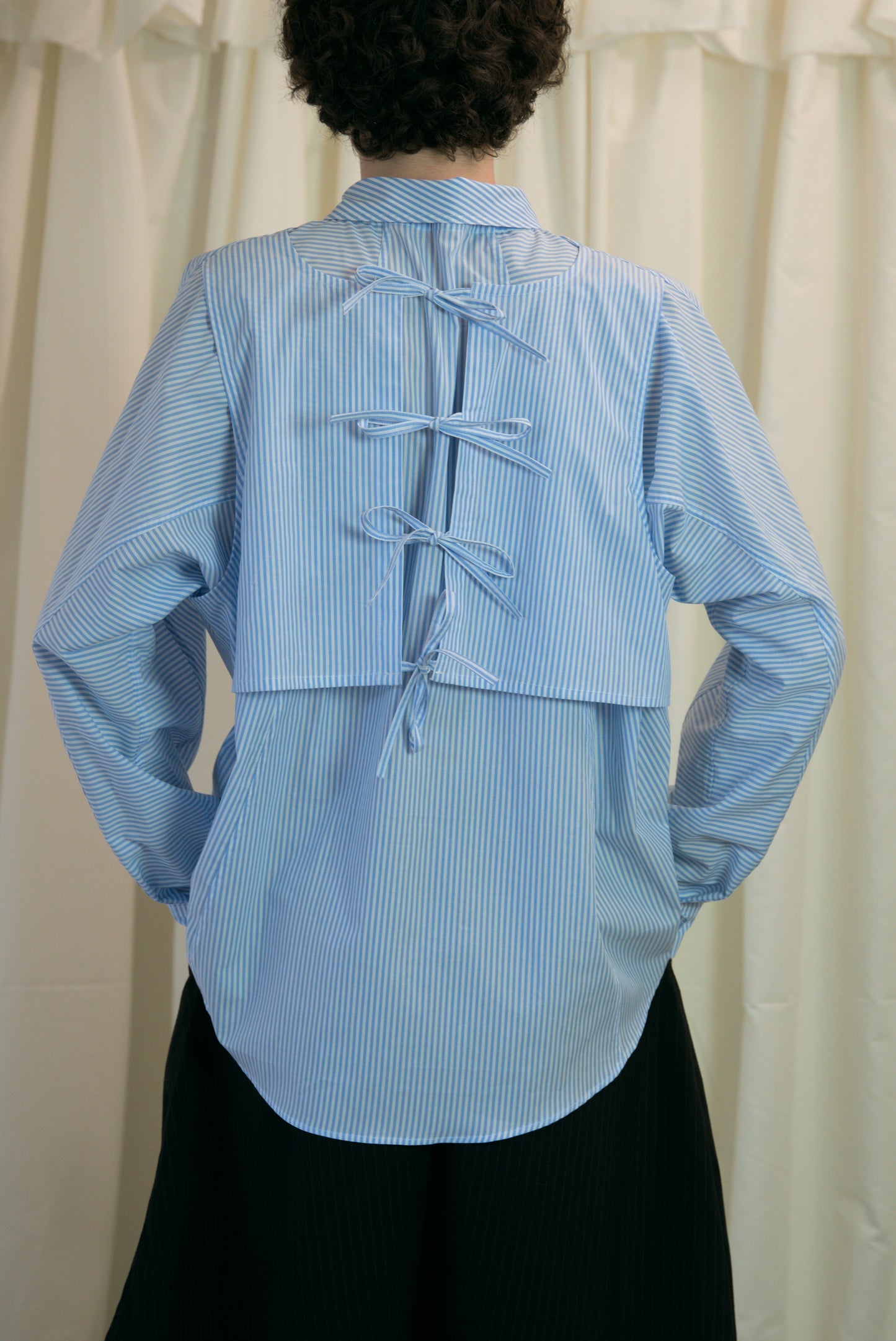 The Staple Shirt - Blue Stripe - AKA x MERCURY