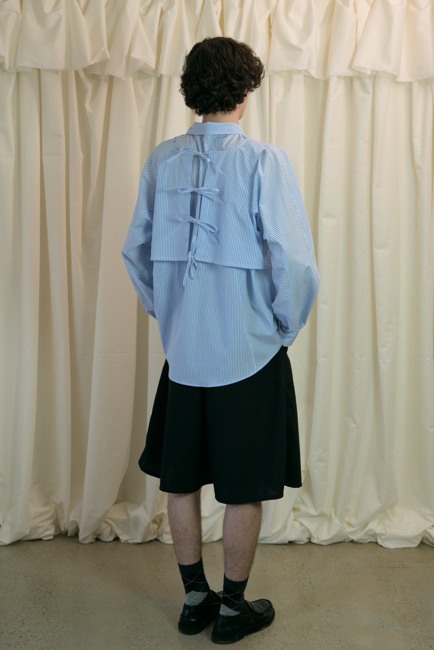 The Staple Shirt - Blue Stripe - AKA x MERCURY