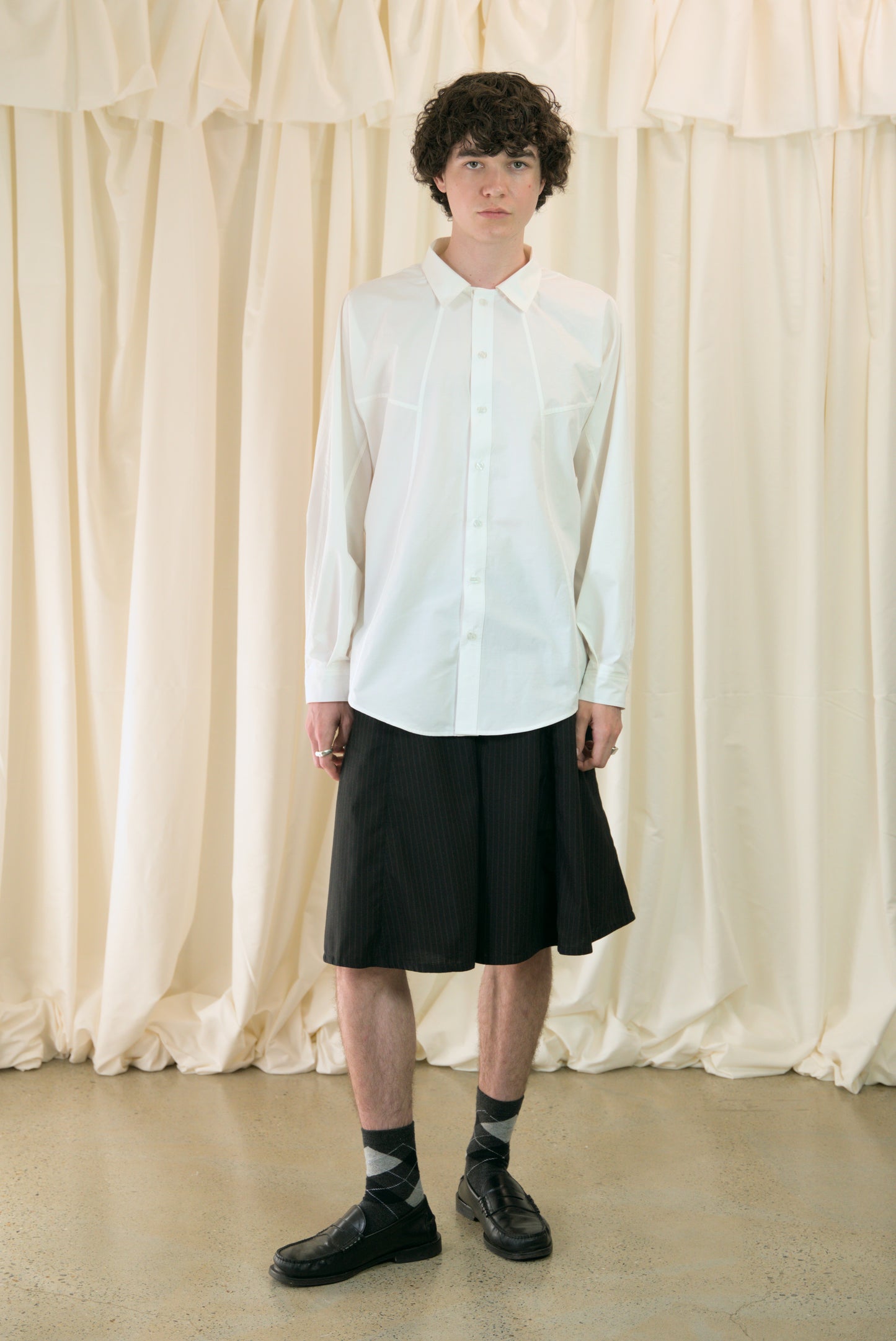The Staple Shirt - White - AKA x MERCURY