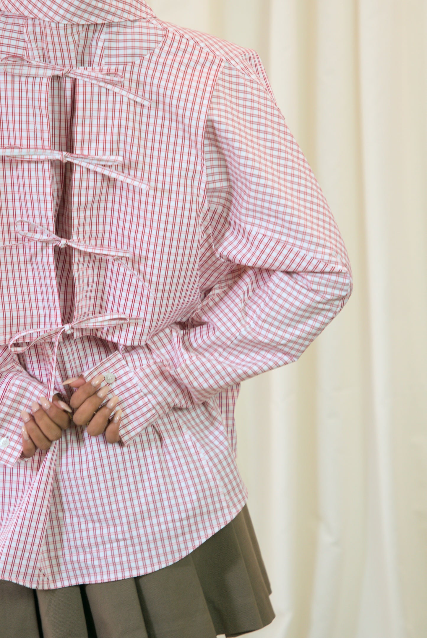 The Staple Shirt - Pink Check - AKA x MERCURY