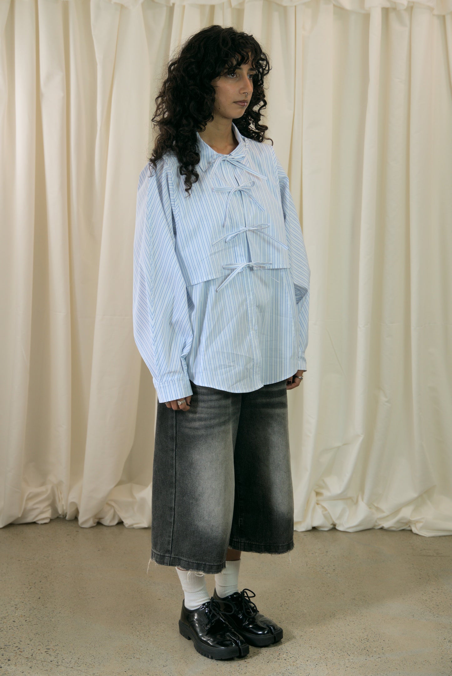 The Staple Shirt - Blue Pinstripe - AKA x MERCURY