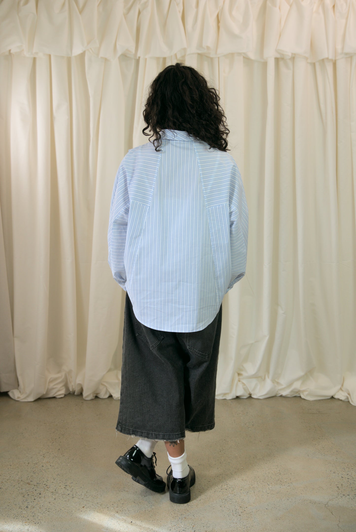 The Staple Shirt - Blue Pinstripe - AKA x MERCURY