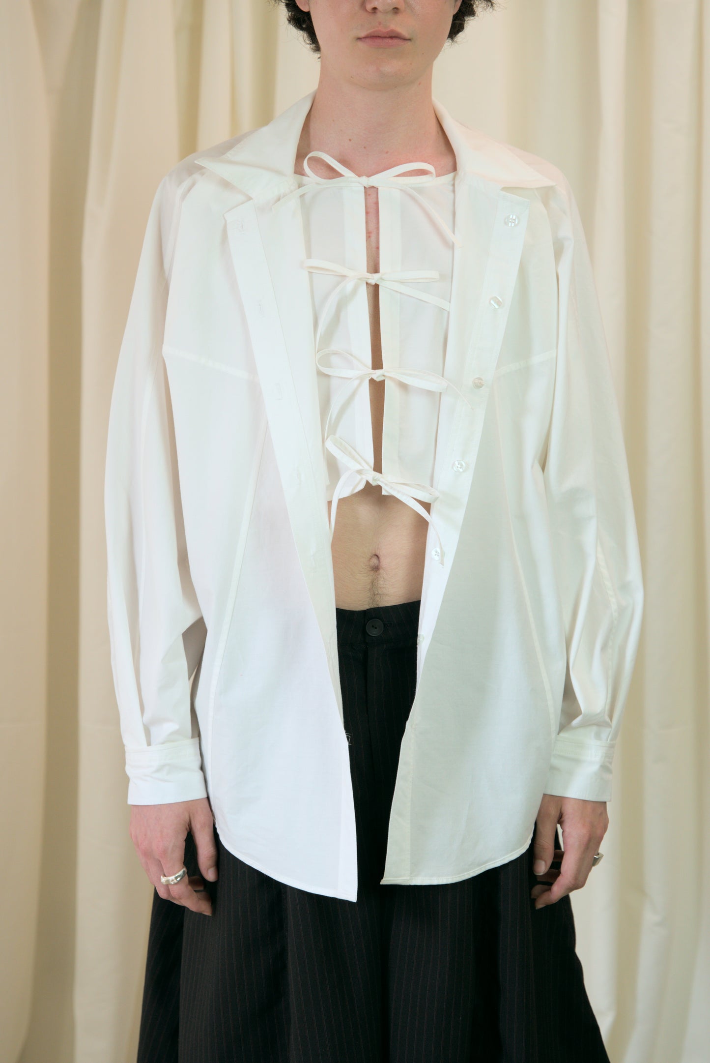 The Staple Shirt - White - AKA x MERCURY