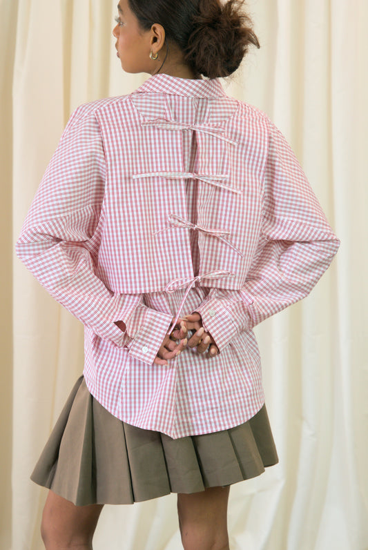 The Staple Shirt - Pink Check - AKA x MERCURY