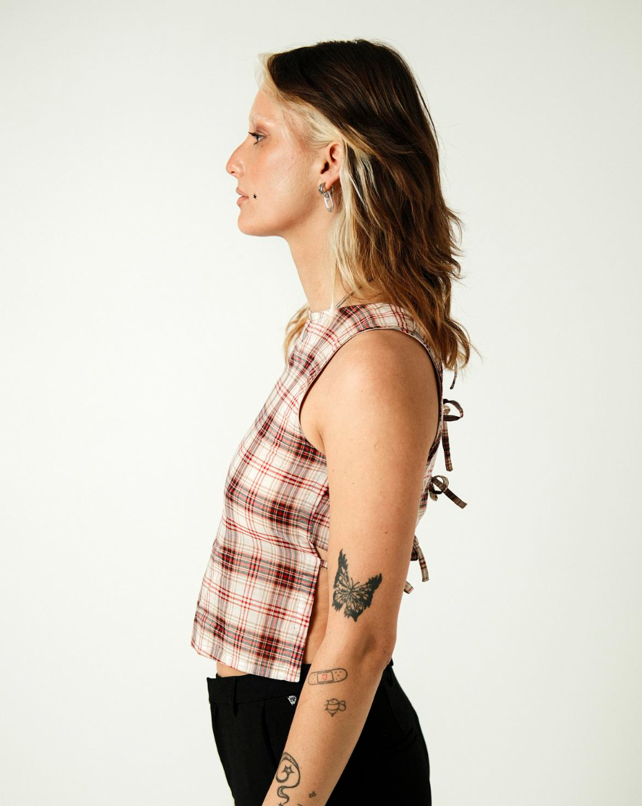 The Staple Tank - Red Plaid