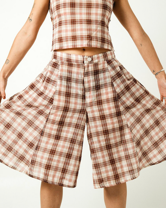 The Staple Shorts - Red Plaid